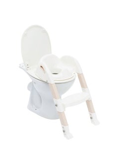 اشتري Kiddyloo Toilet Seat W/ Step White في الامارات