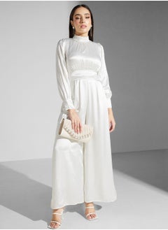 Buy Puff Sleeve Jumpsuit in Saudi Arabia