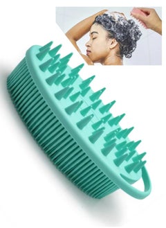 اشتري Silicone Body Scrubber, Exfoliating brush, 2 in 1 Bath and Shampoo Brush, Scalp Massager, Lathers Well, Long Lasting, Easy to Clean,And More Hygienic Than Traditional Loofah في الامارات