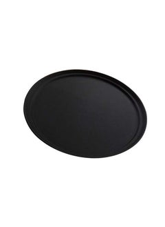 اشتري Non Slip Plastic Slip Tray Round Black 28 cm في الامارات