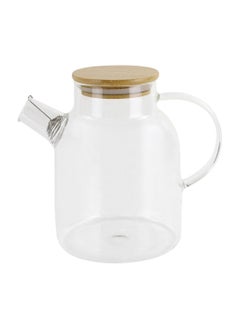 Buy Glass Tea Pot Pitcher Lid | Borosilicate Glass Tea Pot 1.8 LT for Hot/Cold Water Microwave Juice Jug | Tea Pot by Home Smart in UAE