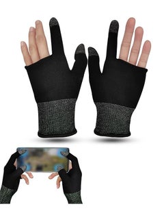 Buy 1 Pair Mobile Phone Gaming Sweat Proof Finger Cover For Pubg Non Scratch Sensitive Touch 360° Fit Comfortable And Breathable Screen Gaming Finger Thumb Sleeve Gloves in UAE