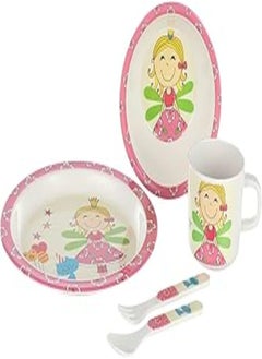 اشتري Orist 6223004 620003 100% melamine 5 pieces kids dinner set fairy design في مصر