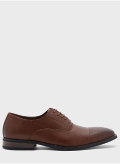 Buy Perforated Toe Cap Oxford Lace Ups in Saudi Arabia