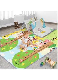 Buy Foldable Water Proof Reversible Large Soft Folding Playmat and Extra Thick Kids Crawling Foam Floor for Babies, Kids in Saudi Arabia