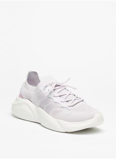 اشتري Textured Womens' Sports Shoes with Lace Up Closure في الامارات