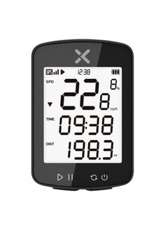 اشتري GPS Bike Computer with Wireless Bluetooths (XOSS APP Support), GPS Cycling Computer IPX7 Waterproof Cycling Computer Rechargeable Bicycle Speedometer and Odometer 28 hrs Battery Life Fits All Bike في السعودية