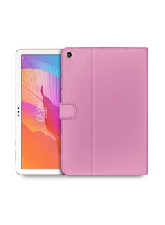 Buy High Quality Leather Smart Flip Case Cover With Magnetic Stand For Huawei MatePad T10s Light Pink in Saudi Arabia