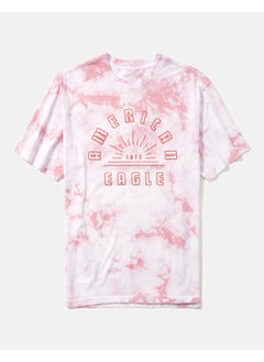 Buy AE Super Soft Tie-Dye Logo Graphic T-Shirt in Saudi Arabia