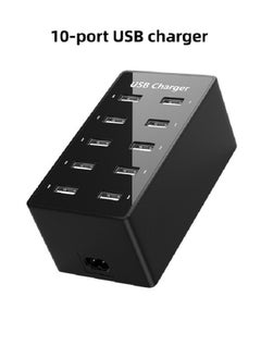 Buy 50W 10USB Multi-port Charger Supports 5V 2.4A Home Office Live Party Charging in Saudi Arabia