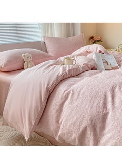 Buy 4-Piece Cotton Comfortable Set Bed Sheet Set Gift Birthday Gift Moving Gift in Saudi Arabia