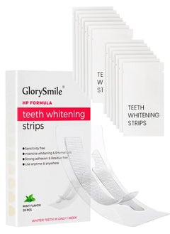 Buy 28 Pieces HP Formula Teeth Whitening Strips For 14 Treatments With Teeth Shade Guide Oral Hygiene Care Brighten And Whitening Teeth Dental Care Remove All Kind Of Stains in UAE