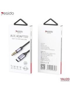 اشتري YAU20 Type-C to 3.5mm AUX Adapter – High-Fidelity Audio Cable for USB-C Devices and Audio Equipment في الامارات