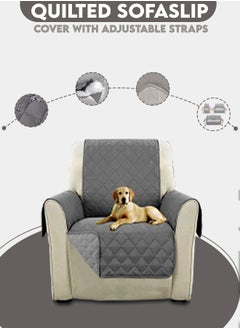 Buy Sofa Slipcovers Home Waterproof Recliner Chair Covers Anti Slip Small Recliner Cover for Pets Dogs in Saudi Arabia