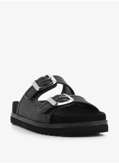 Buy Women's Buckle Detail Slip-On Sandals in UAE