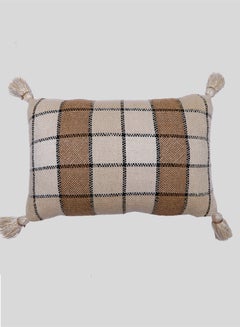 Buy Stylish Checkered Beauty Throw Cushion Cover Decorative Rectangular Pillow Case For Home Decor Modern Design 40x60cm in UAE