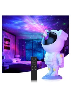 اشتري Star Projector Galaxy Night Light - Astronaut Starry Nebula Ceiling LED Projection Lamp with Timer, Remote Control, Adjustable Head Angle في الامارات