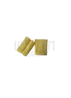 Buy Towel 100% Cotton From Hammam Home 30*30 Color Yellow in Egypt