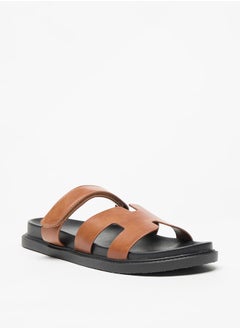 اشتري Solid Slip-On Flat Sandals في السعودية