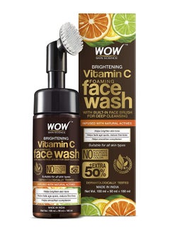 Buy Wow Skin Science Brightening Vitamin C Foaming Face Wash 150ml in Saudi Arabia