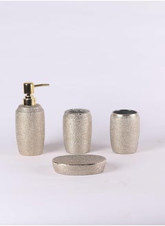 اشتري Orchid 4Pcs Bath Set Shimmer Gold في الامارات