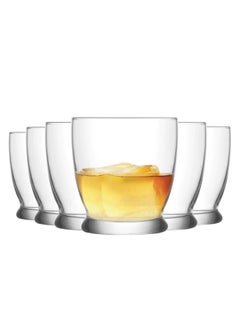 Buy 6-Piece drinking glass set clear 295ML in Saudi Arabia