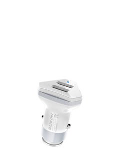 Buy Rukini CobraPlus Dual USB Car Charger 2USB / White in Egypt