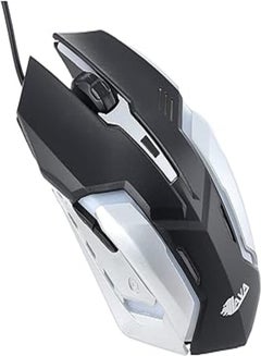 اشتري Lava Metal 6 Wired Optical Mouse - Black Silver في مصر