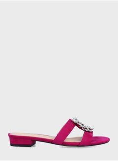 Buy Open Toe Strap Low Heel Sandals in UAE