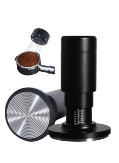 اشتري 2 in 1 Coffee Tamper, 51mm Stainless Steel Needles, Espresso Coffee Tamper Spring Loaded, Stainless Steel Ground Espresso Tamper, Set for Barista Coffee Accessories Aluminium Handle في الامارات