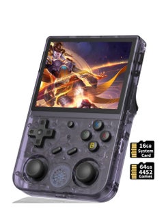 Buy RG353V Retro Handheld Game with Dual OS Android 11 and Linux, RG353V with 64G TF Card Pre-Installed 4452 Games Supports 5G WiFi 4.2 Bluetooth (Transparent Purple) in UAE