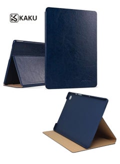 Buy Leather Protective Case Cover Compatible With Samsung Galaxy Tab A8 X200/X205C Blue in UAE