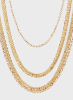 Buy Layered Mix Chain Necklace in UAE