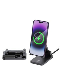 Buy Foldable Wireless Charging 2 in 1 Stand Charger in Saudi Arabia
