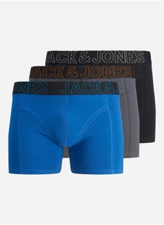 Buy Pack of 3 - Logo Waistband Detail Trunks in Saudi Arabia