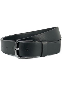 Buy FORCE® Genuine Leather Belt Men in the GIFT BOX; Classic Jean Belt 40MM; Belts for men Casual KQ Pin Buckle in UAE