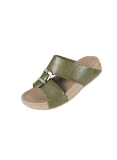 Buy 008-3538 Barjeel Mens Casual Sandals 20295 Olive in UAE