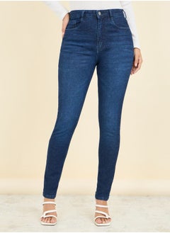 Buy High Rise Skinny Fit Jeans in Saudi Arabia