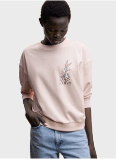 Buy Crew Neck Graphic Sweatshirt in UAE