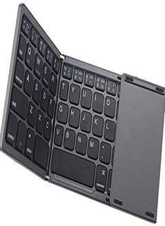 Buy Oasisgalore Foldable Wireless Keyboard Mini Bluetooth Keyboard with Touchpad for Phone Laptop PC in UAE