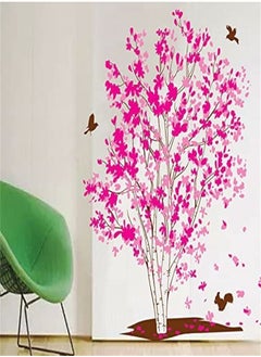 اشتري Home Clearance Sale One Tree Dream Pink Flowers Birds Wall Stickers Home Decoration In Living Room في الامارات