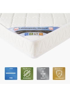 Buy iOrthopedic Medical Super King Firm Rebonded Foam Mattress 200 x 15 x 200 cm in UAE