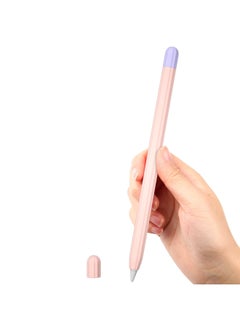 Buy Suitable for Pencil 1st Generation Silicone Protection Case With Charging Cap Ultra-thin Pink in Saudi Arabia