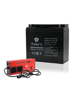 Buy 20000mAh Power Battery, 20A Rechargeable Battery With 220V Power Inverter Best For Camping, ABS Housing Material in UAE