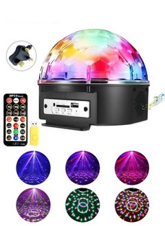 اشتري LED Crystal Magic Ball,Disco Ball Light With 6 Colors And Bluetooth function,Magic Stage Party Light With Remote Control For Decorations Bar Wedding Home Club في السعودية