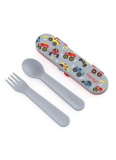 Buy Kids Utensils Set - Trucks in UAE