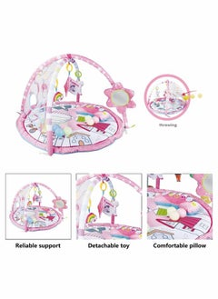 اشتري Infant Baby Gym Foldable Fitness Frame Rack With Play Mat Crawl Kids Toys في السعودية