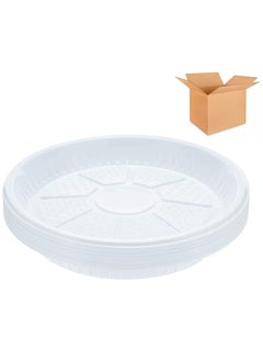 Buy 500pack 9 Inch Disposable Plastic Plates for Tableware Birthday Parties Office Home Events Camping 22Cm in UAE