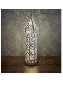 Buy Ramadan Hollowed-out Led Lantern Iron Home Bedroom Living Room Decorative Lights in UAE