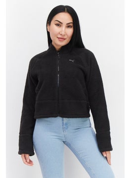 Buy Women Sport Fit Long Sleeve Outdoor Sweater, Black in UAE